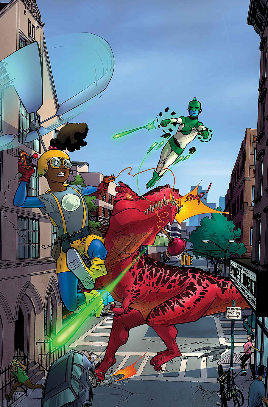 Moon Girl and Devil Dinosaur #8, copertina di Natacha Bustos