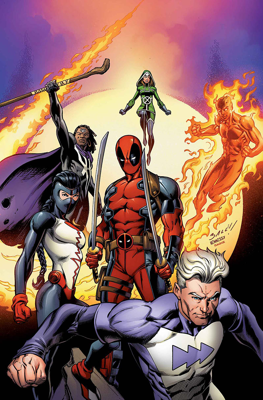 Uncanny Avengers #9, copertina di Mark Bagley