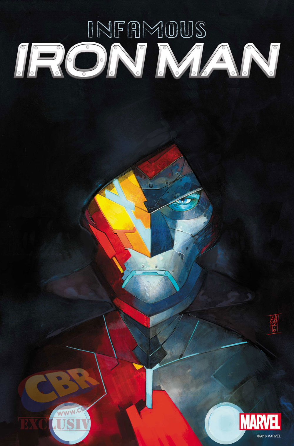 Infamous Iron Man #1, copertina di Alex Maleev