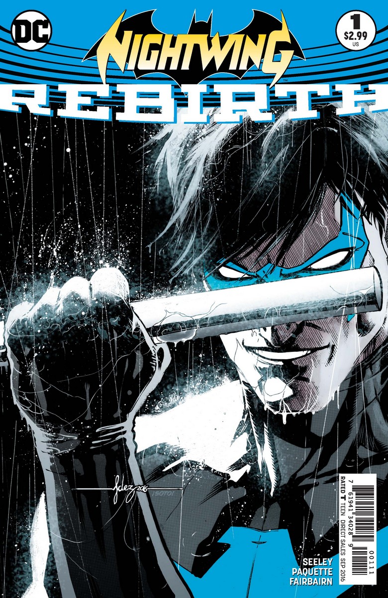 Nightwing: Rebirth #1, copertina di Javier Fernandez