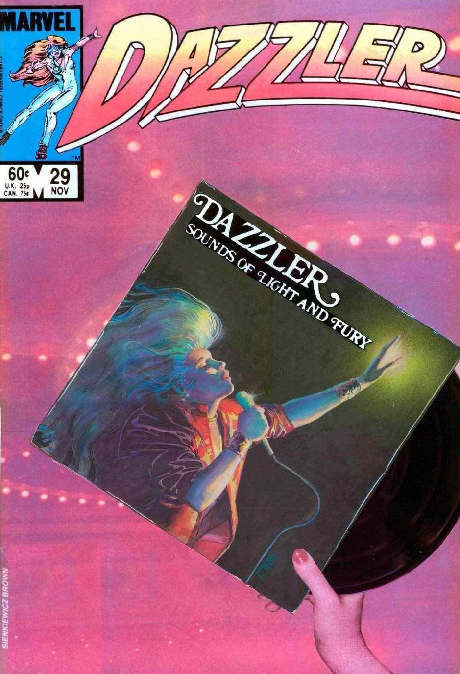 Dazzler #29, copertina di Bill Sienkiewicz