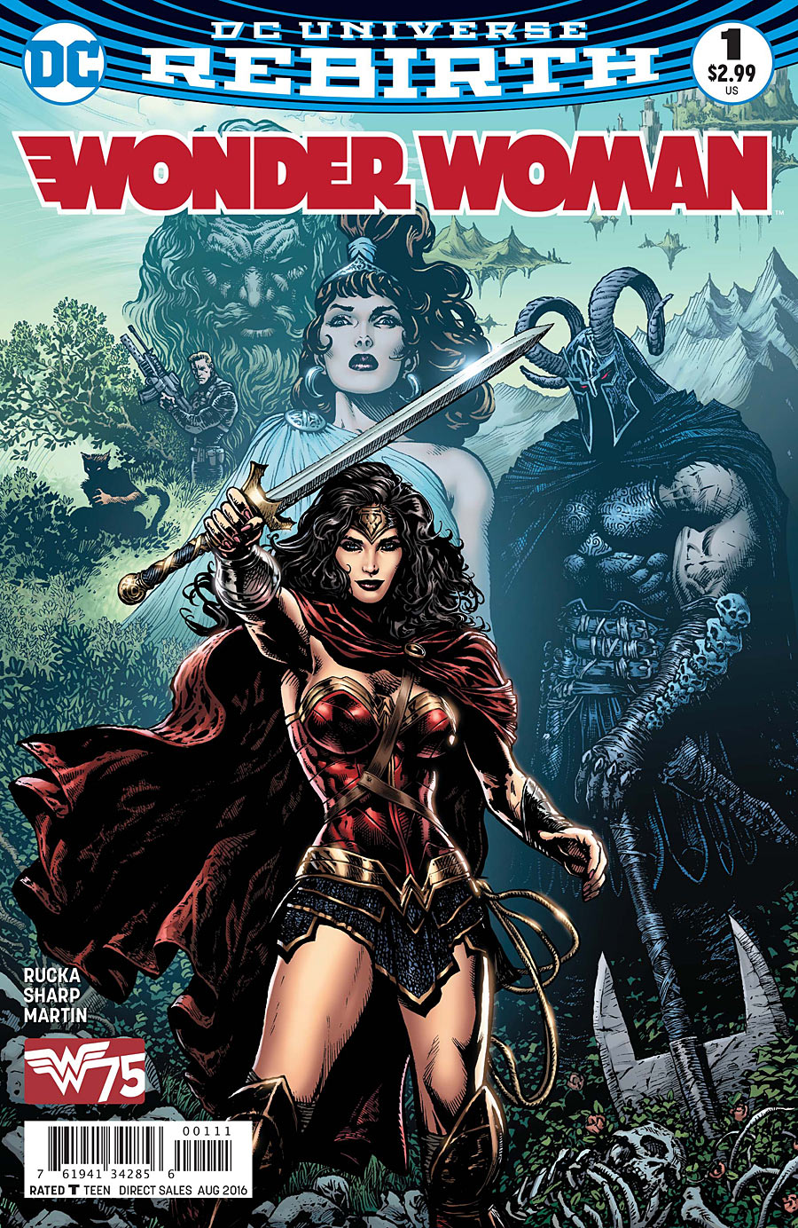 9. Wonder Woman #1, di Greg Rucka e Liam Sharp, copertina di Liam Sharp - DC Comics