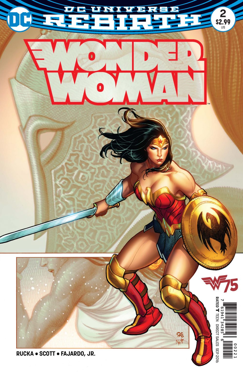 Wonder Woman #2, copertina variant di Frank Cho