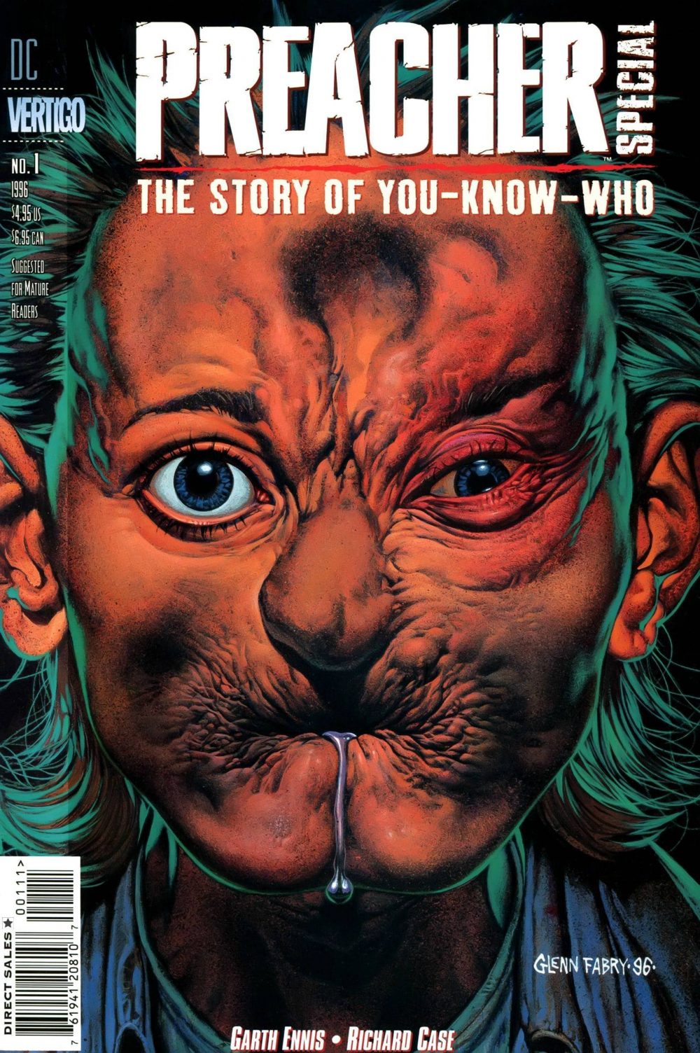 Preacher Special: The Story of You-Know-Who #1, copertina di Glenn Fabry