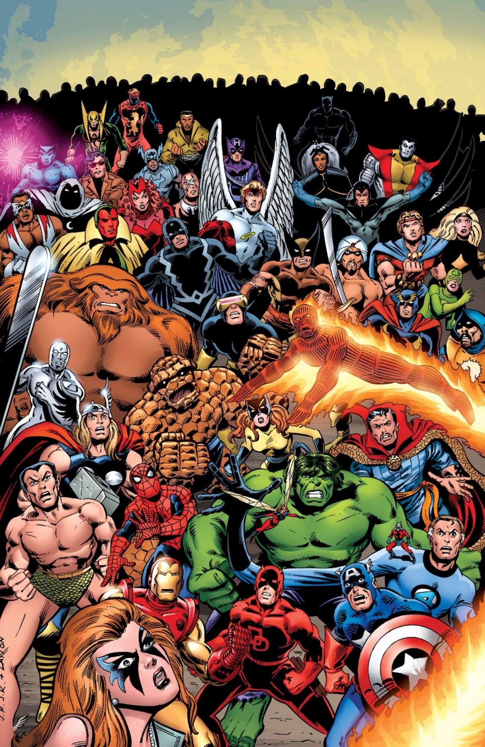 Marvel Super-Heroes Contest of Champions #1, copertina di Bob Layton