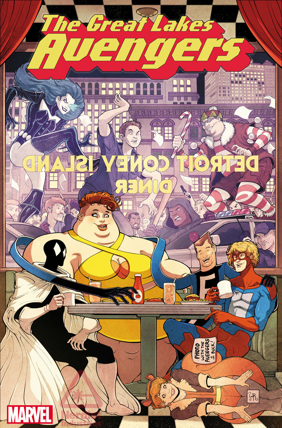 Great Lakes Avengers #1, copertina di Will Robson