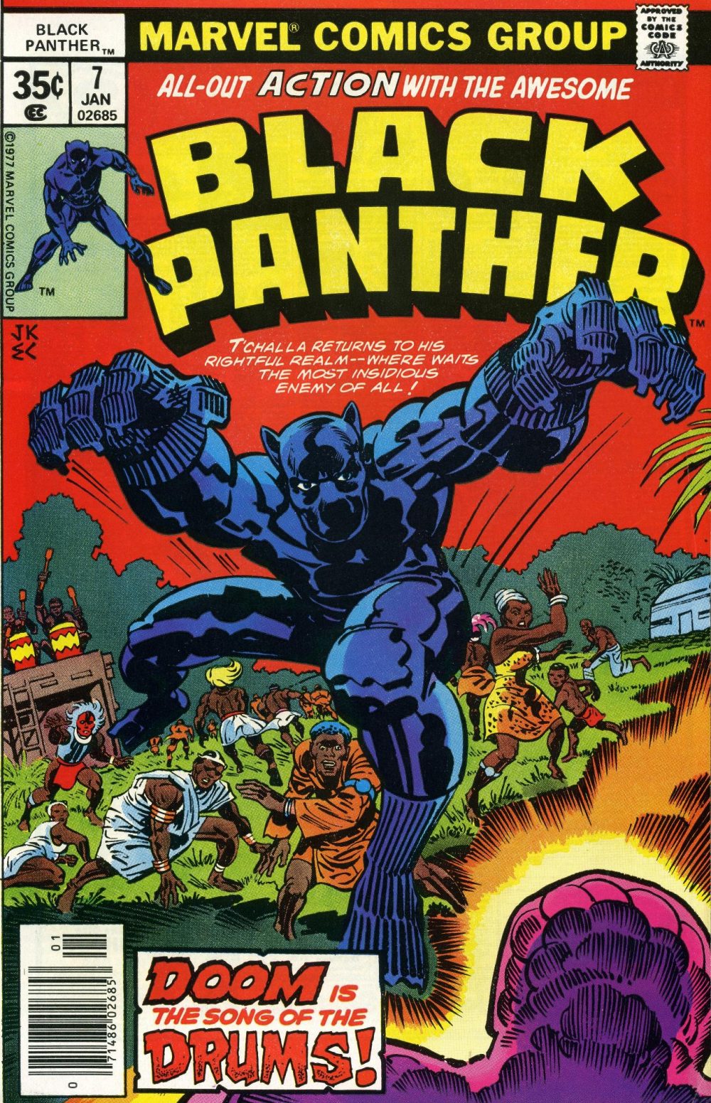 Black Panther #7, copertina di Jack Kirby