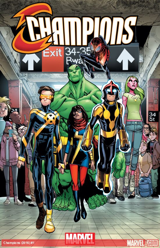 Champions #1, copertina di Humberto Ramos