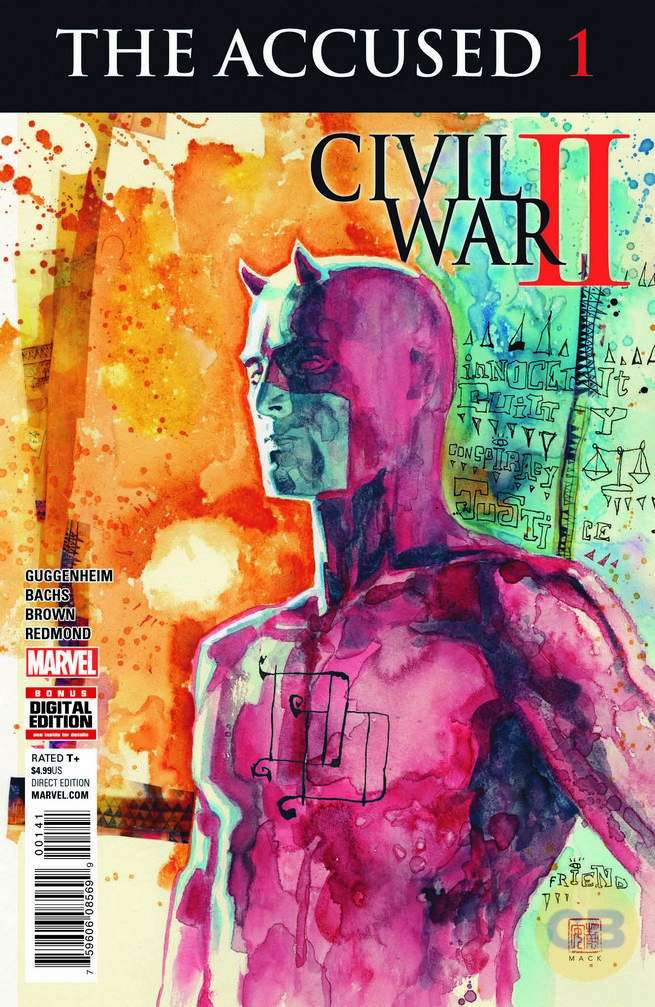 Civil War The Accused #1, copertina di David Mack