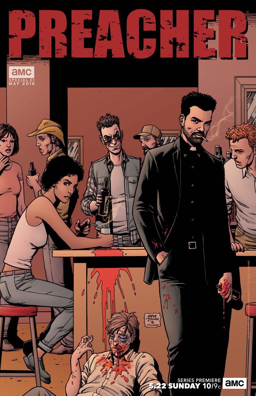 Preacher, locandina di Steve Dillon