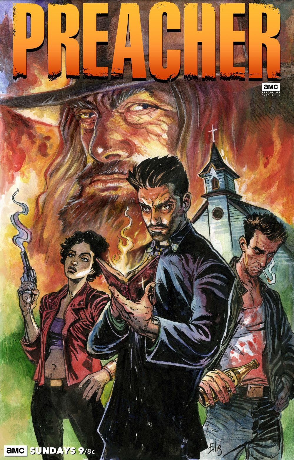 Preacher, locandina di Steve Ellis