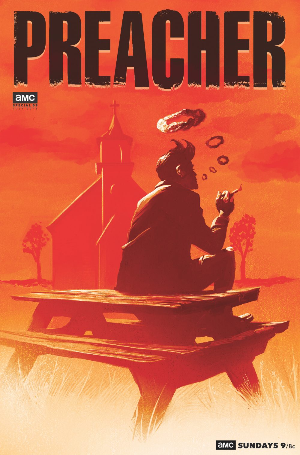 Preacher, locandina di Mike Del Mundo