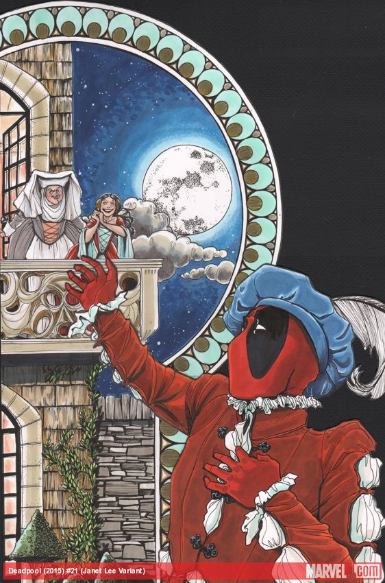 Deadpool #21, variant cover di Janet Lee