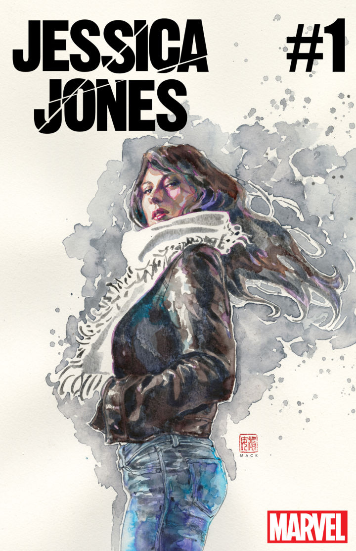 Jessica Jones #1, copertina di David Mack