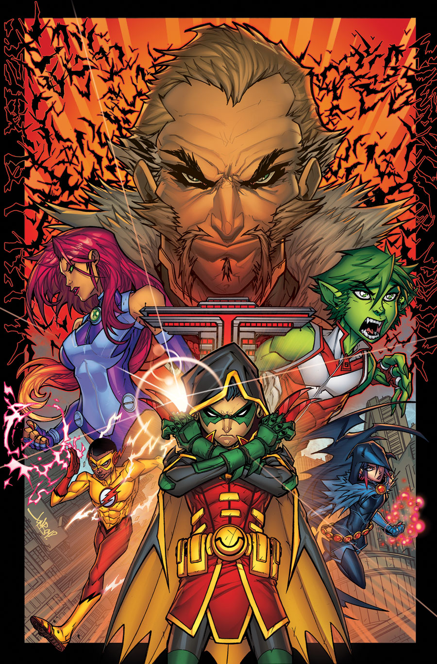 Teen Titans #1, copertina di Jonboy Meyers