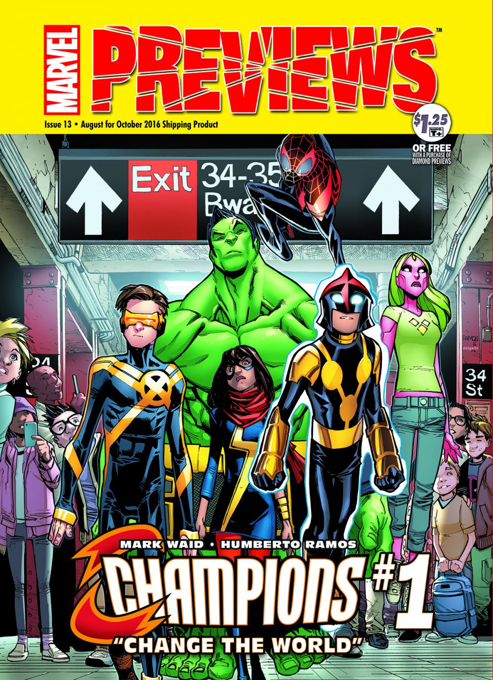  Previews World #13, copertina di Humberto Ramos