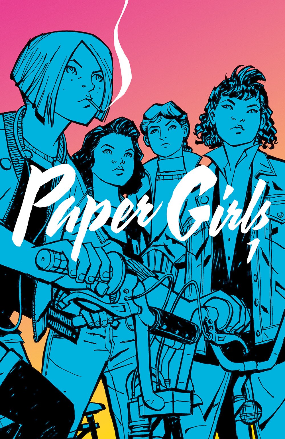 Paper Girls vol. 1, copertina di Cliff Chiang