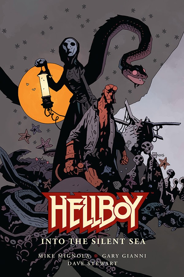 Hellboy: Into the Silent Sea, copertina di Gary Gianni, colori di Dave Stewart