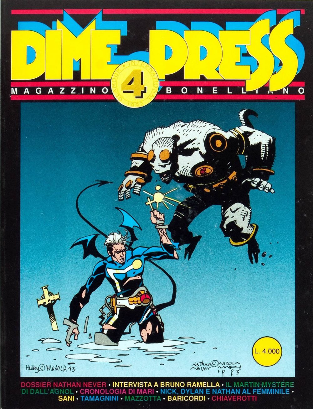 Dime Press 4, copertina di Nicola Mari e Mike Mignola