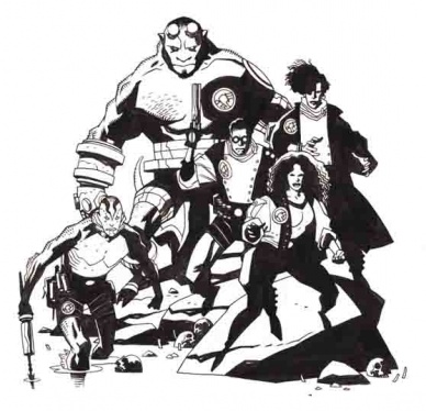 Next Men #21, illustrazione di Mike Mignola