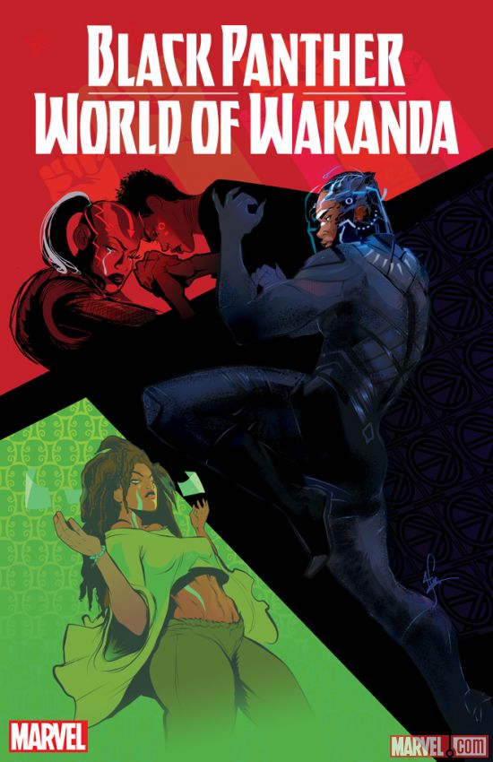 Black Panther World of Wakanda #1, copertina di Afua Richardson