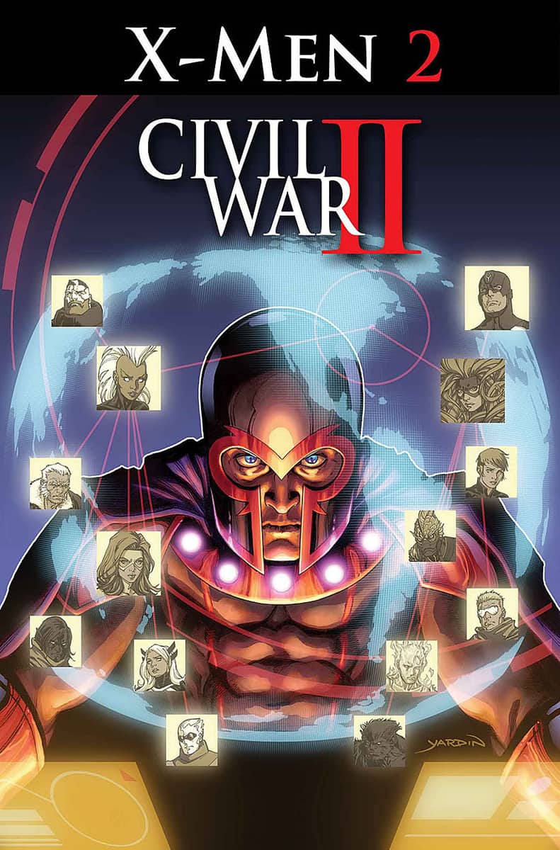 Civil War II: X-Men #2, copertina di David Yardin