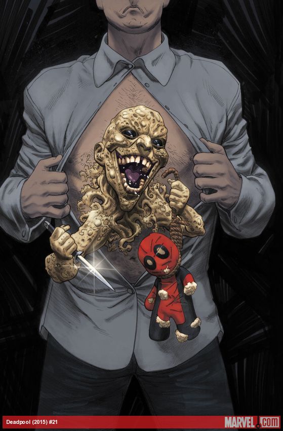 Deadpool #21, copertina di Mike Hawthorne