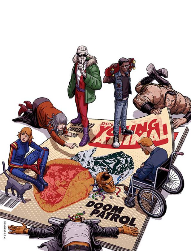 Doom Patrol #1, copertina di Nick Derrington