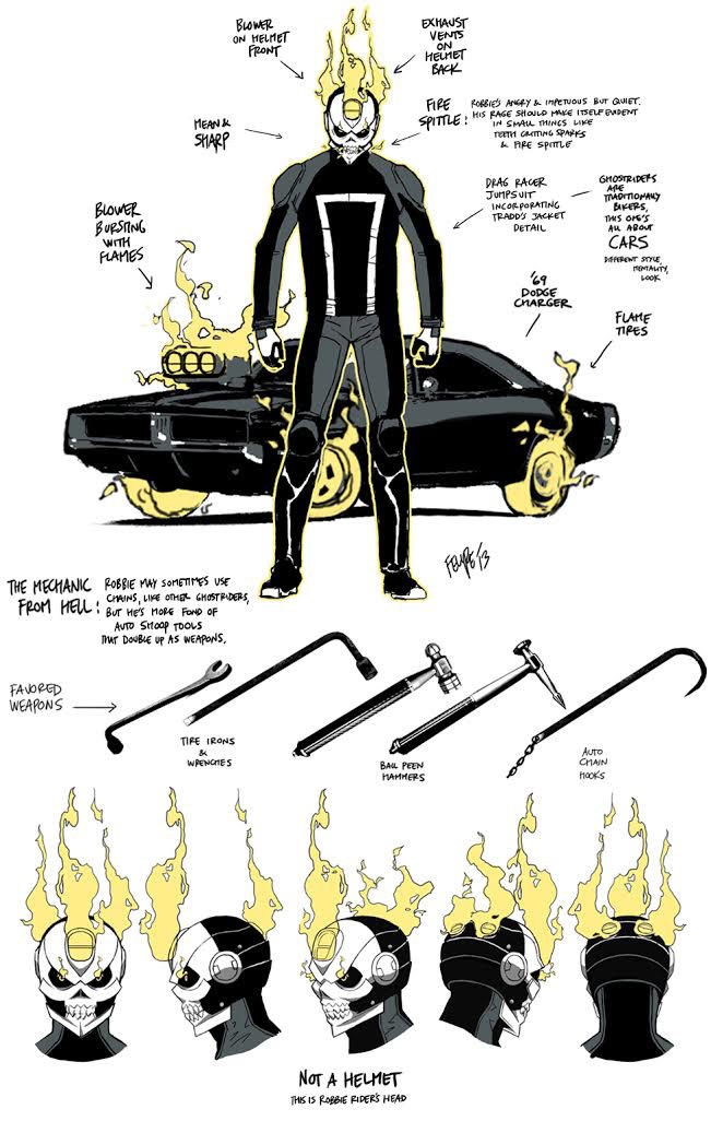 Ghost Rider, sketch 02 di Tradd Moore