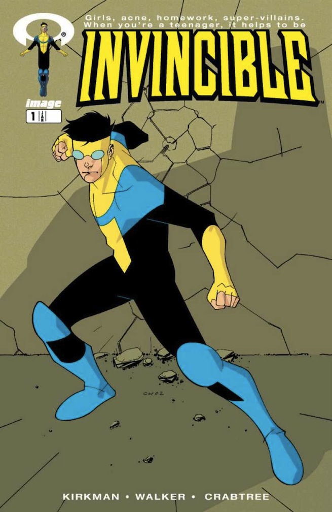 Invincible #1, copertina di Cory Walker