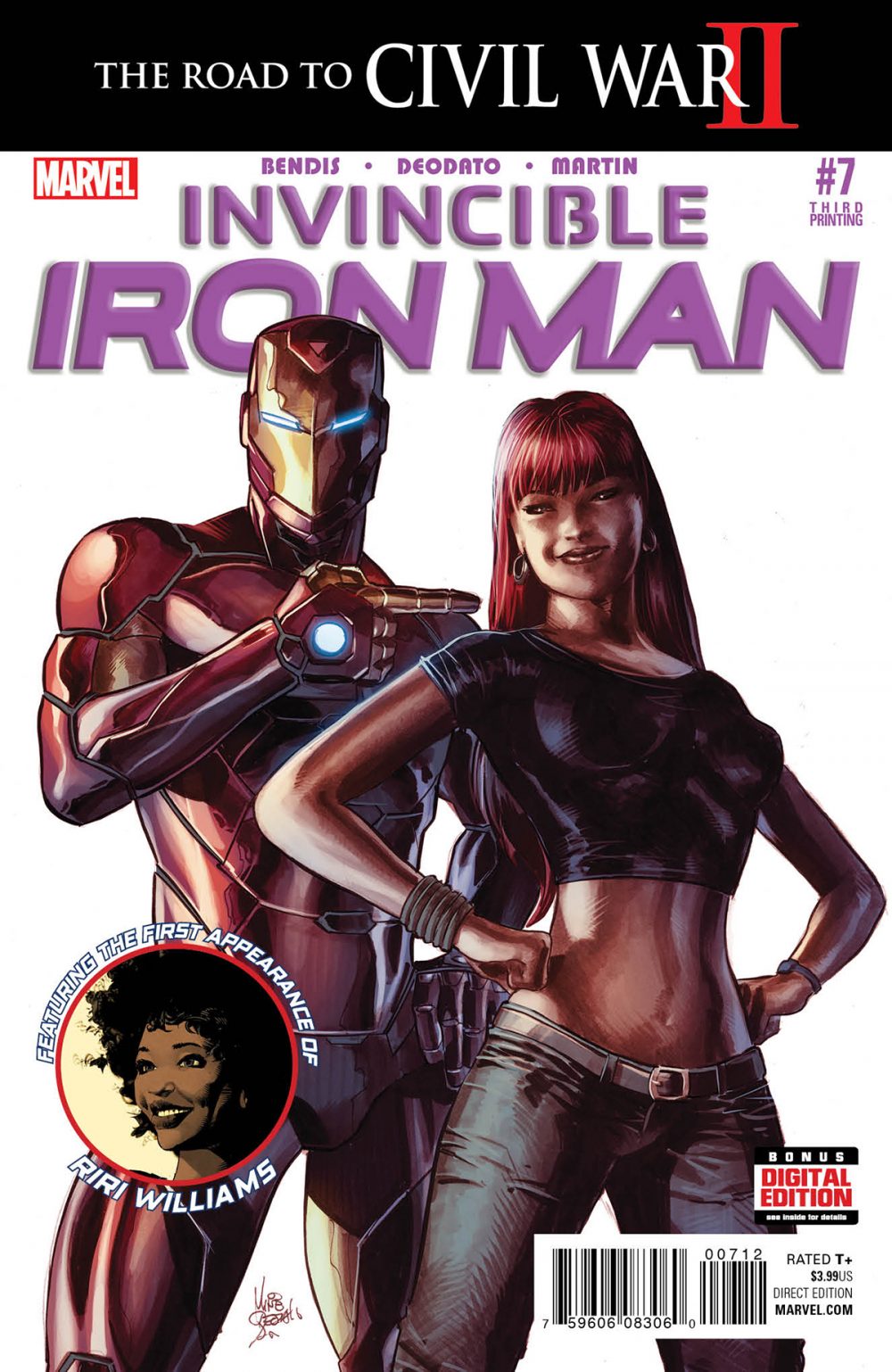 Invincible Iron Man #7, copertina di Mike Deodato