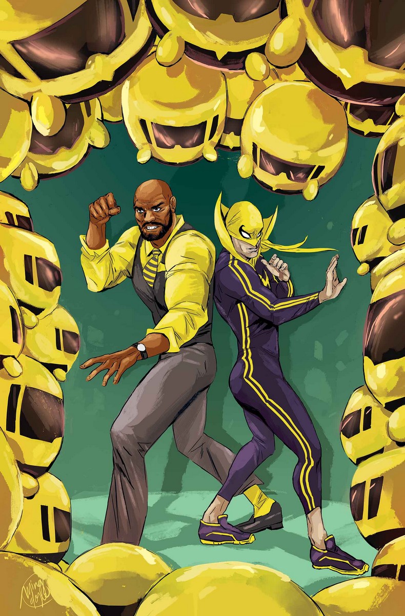 Power Man and Iron Fist #7, variant cover di Ming Doyle