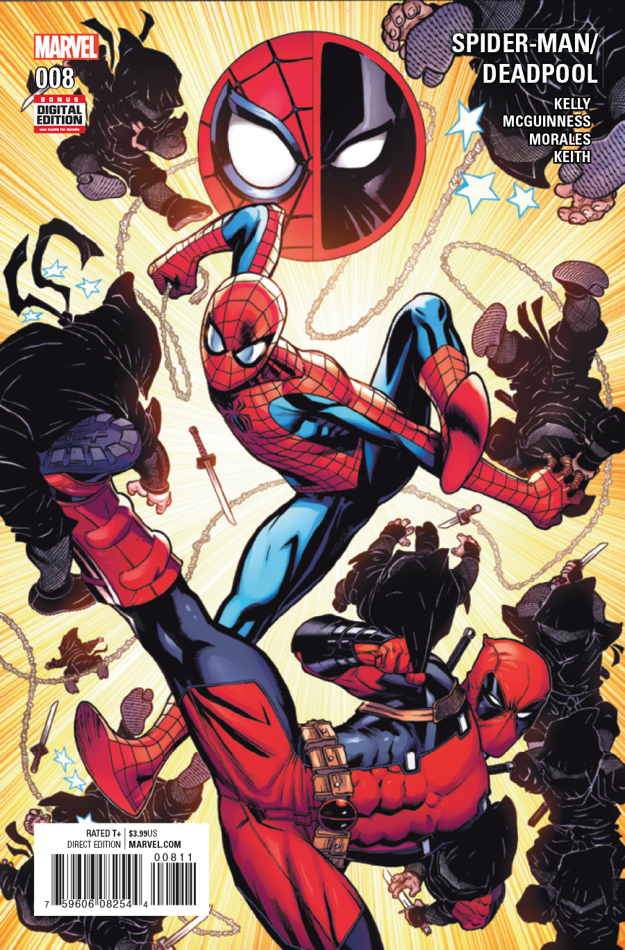 Spider-Man/Deadpool #8, copertina di Ed McGuinness