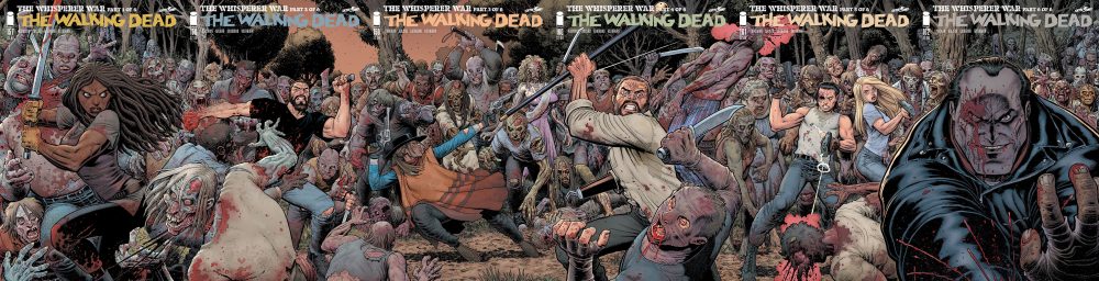 The Walking Dead #157-162, variant cover componibili di Arthur Adams