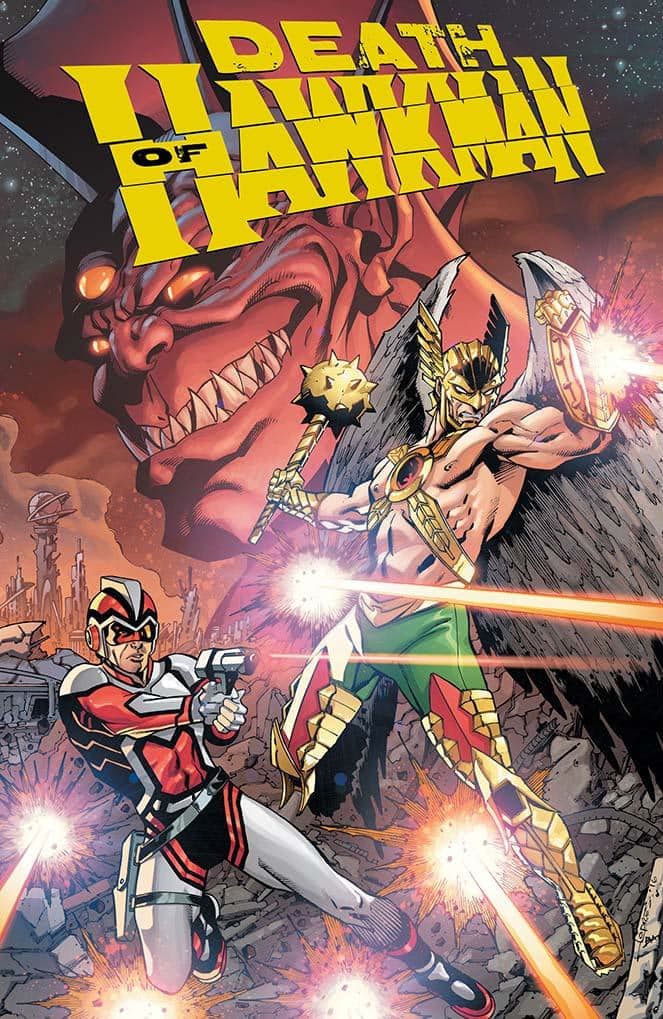 Death of Hawkman #1, copertina di Aaron Lopresti