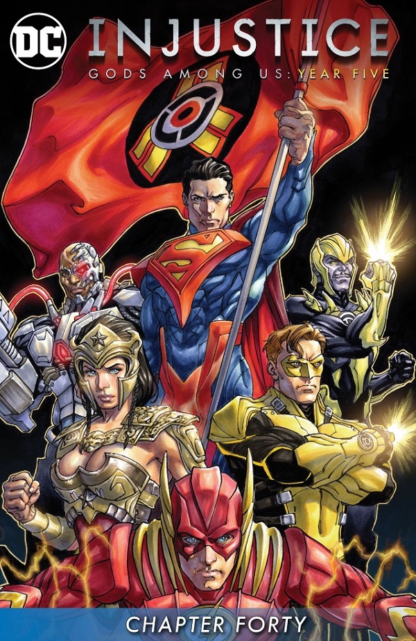 Injustice: Gods Among Us - Year Five, Chapter 40, copertina di Bruno Redondo