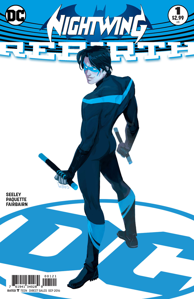 Nightwing: Rebirth #1, copertina variant di Babs Tarr