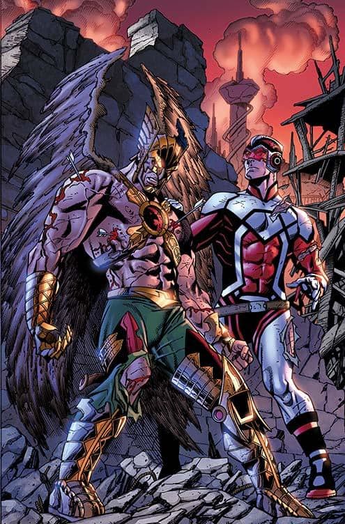 Death of Hawkman #2, copertina di Aaron Lopresti