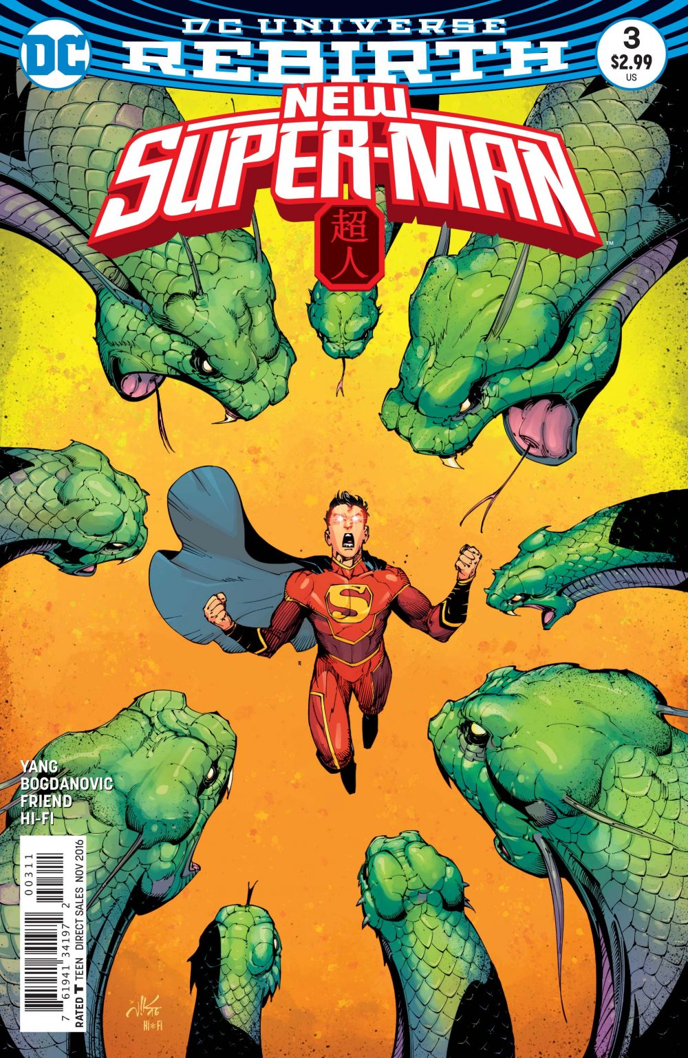 New Super-Man #3, copertina di Viktor Bogdanovic