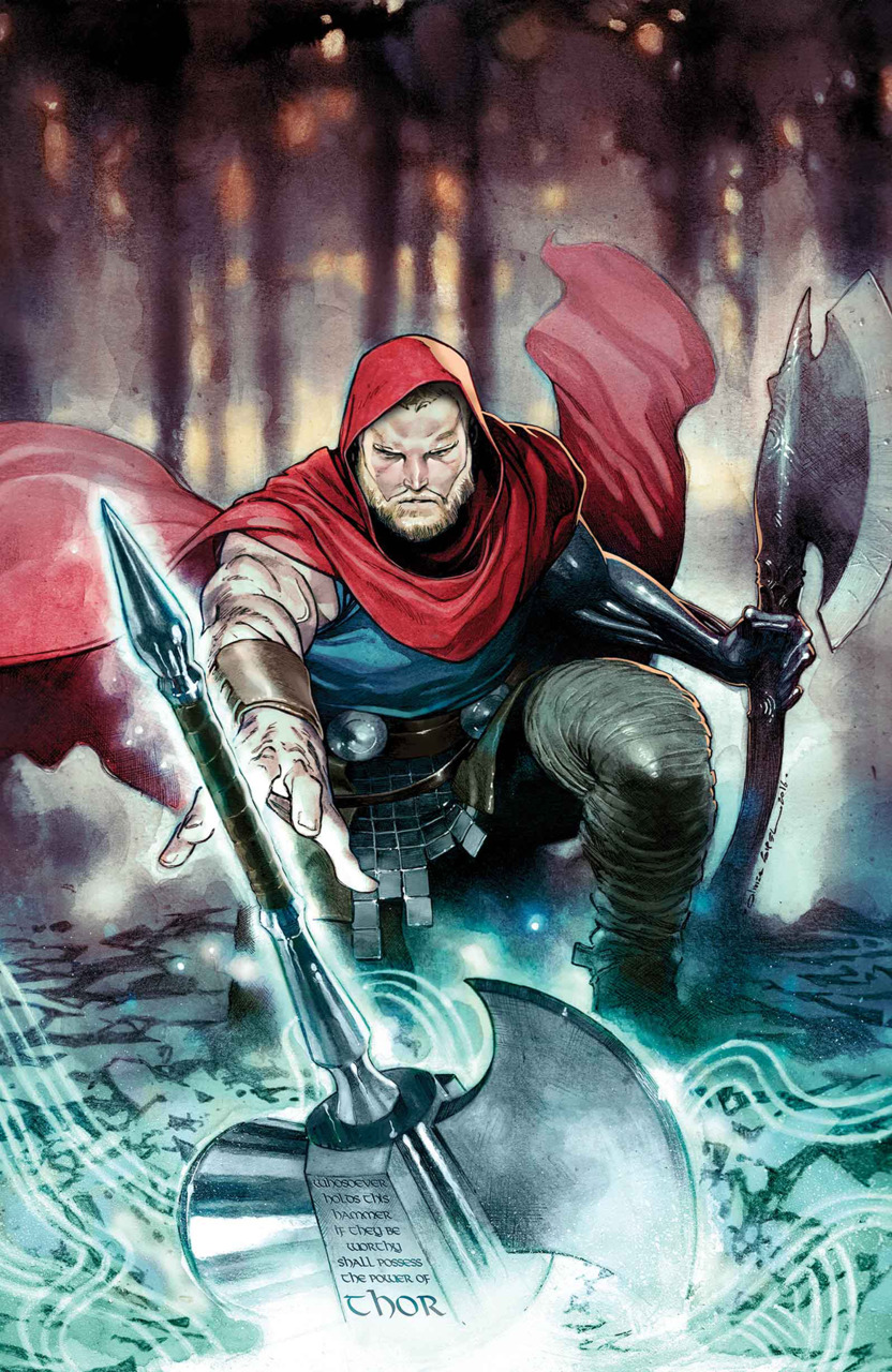 Unworthy Thor #1, copertina di Olivier Coipel