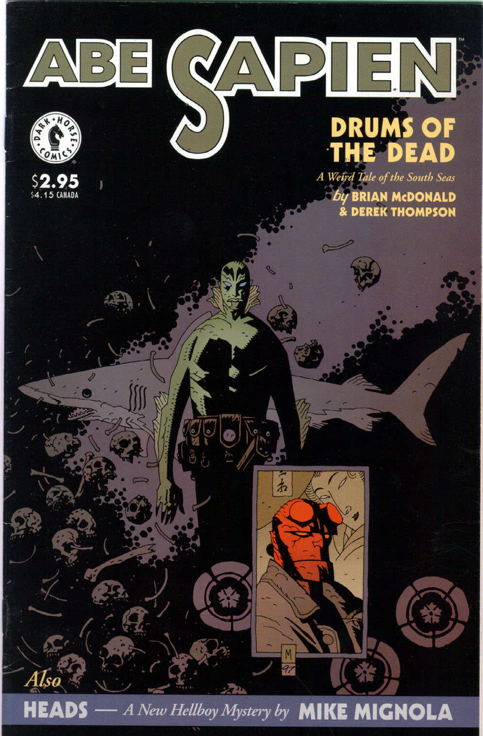 Abe Sapien: Drums of the Dead, copertina di Mike Mignola