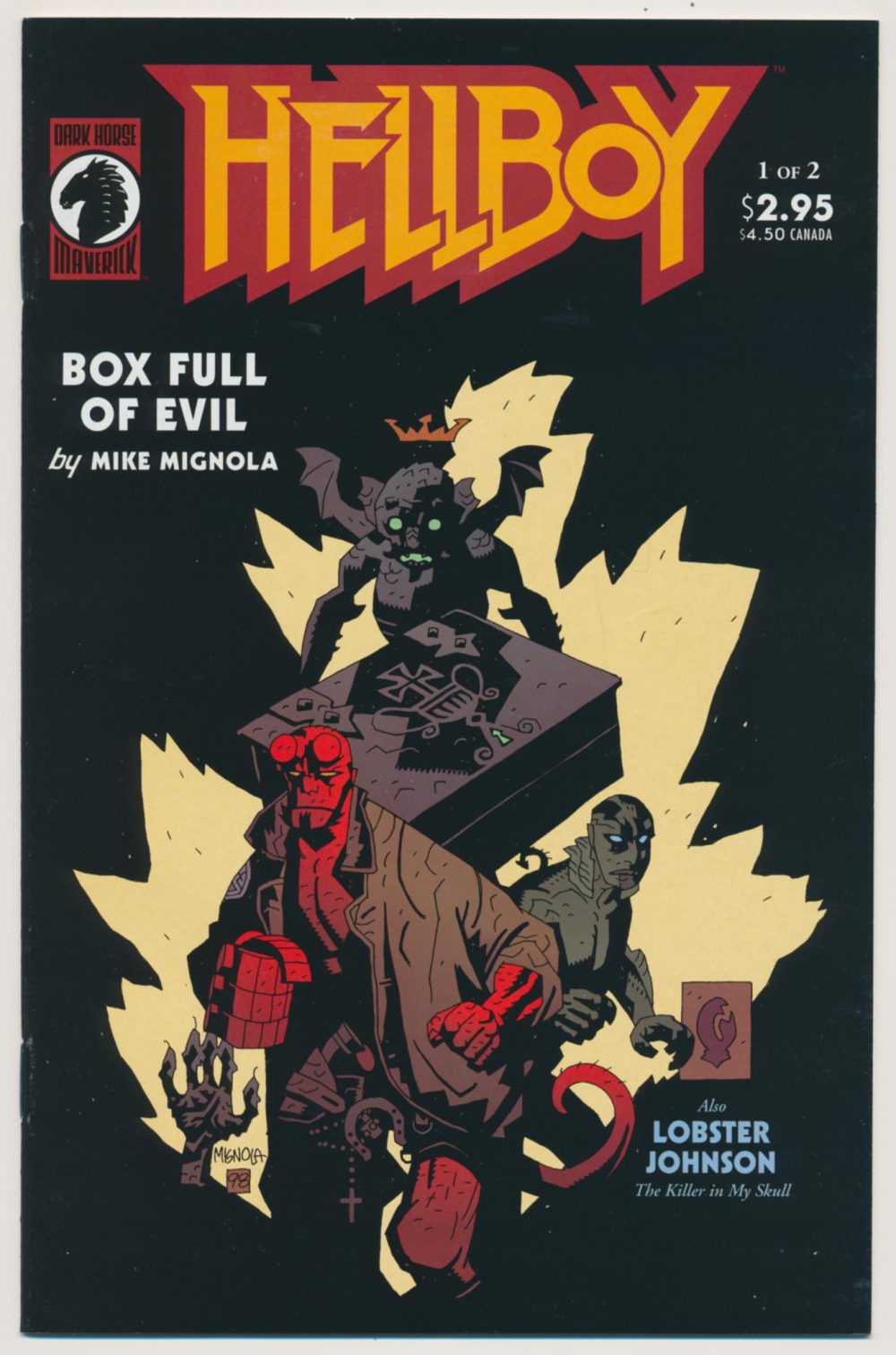 Hellboy: Box Full of Evil #1, copertina di Mike Mignola