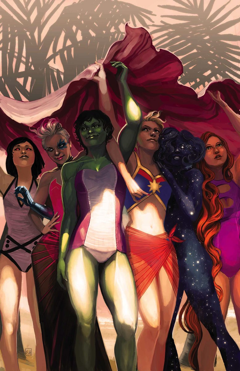 A-Force #10, copertina di Stephanie Hans