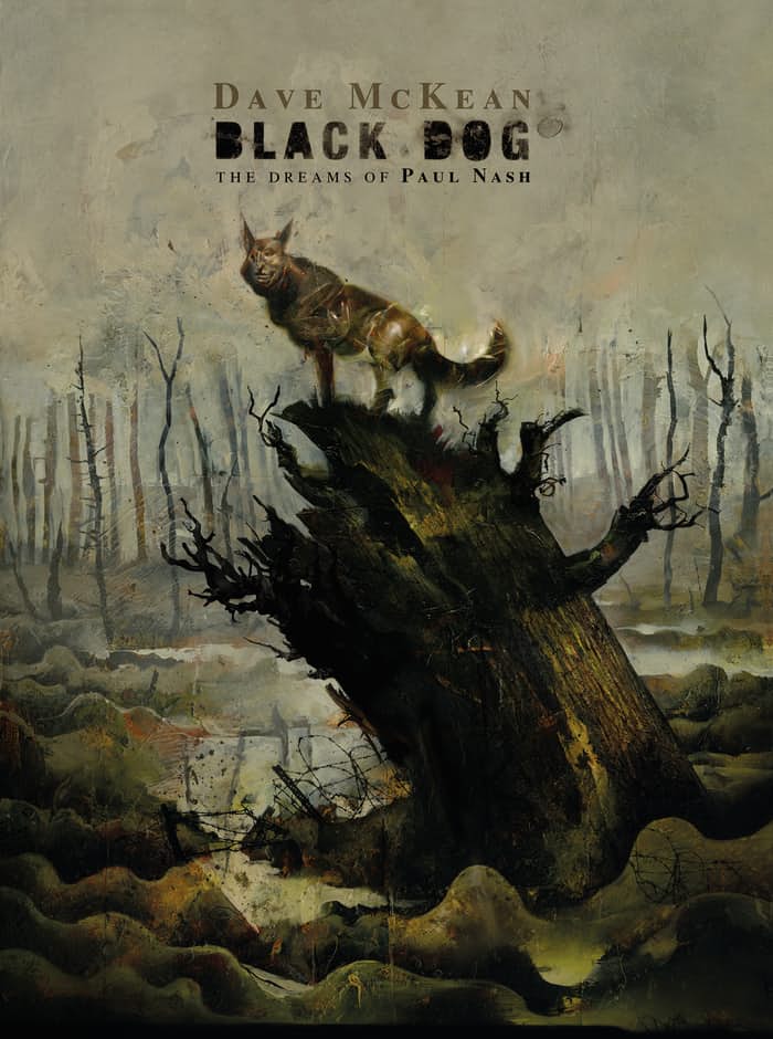 Black Dog: The Dreams of Paul Nash, copertina di Dave McKean