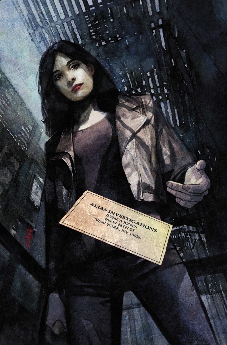 Jessica Jones #1, variant cover di Alex Maleev