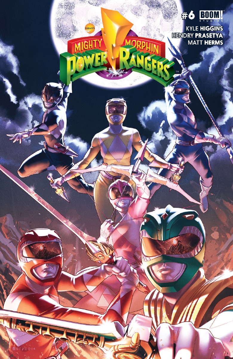 Mighty Morphin Power Rangers #6, copertina di Jamal Campbell