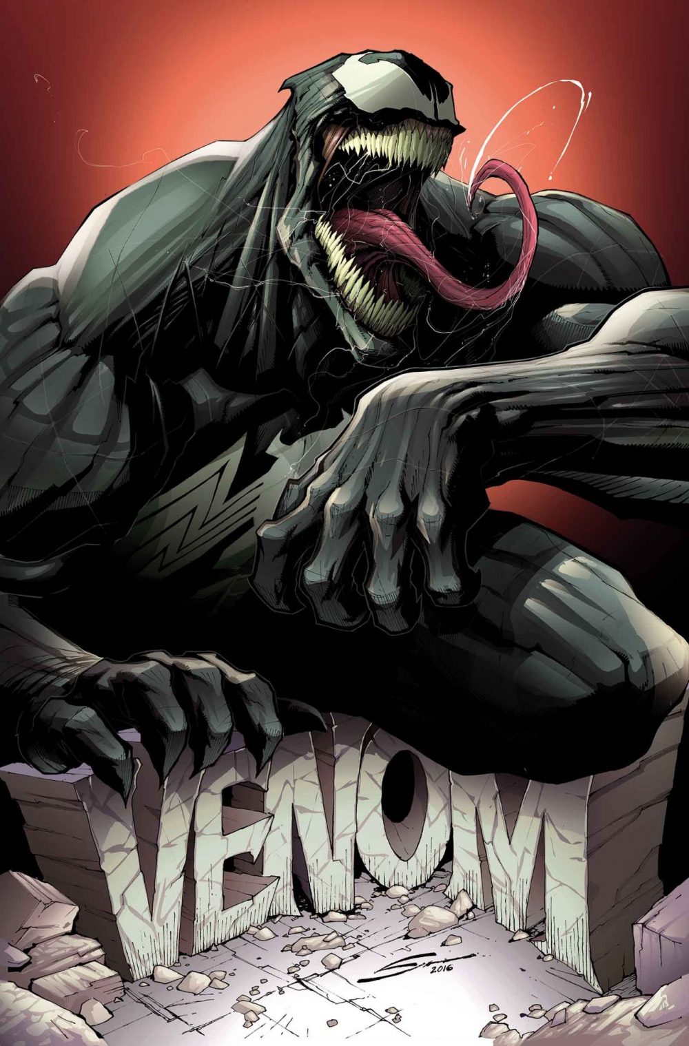 Venom #1, copertina di Gerardo Sandoval