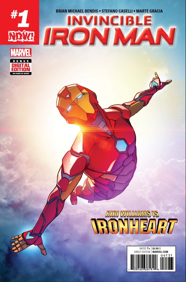 Invincible Iron Man #1, copertina di Stefano Caselli