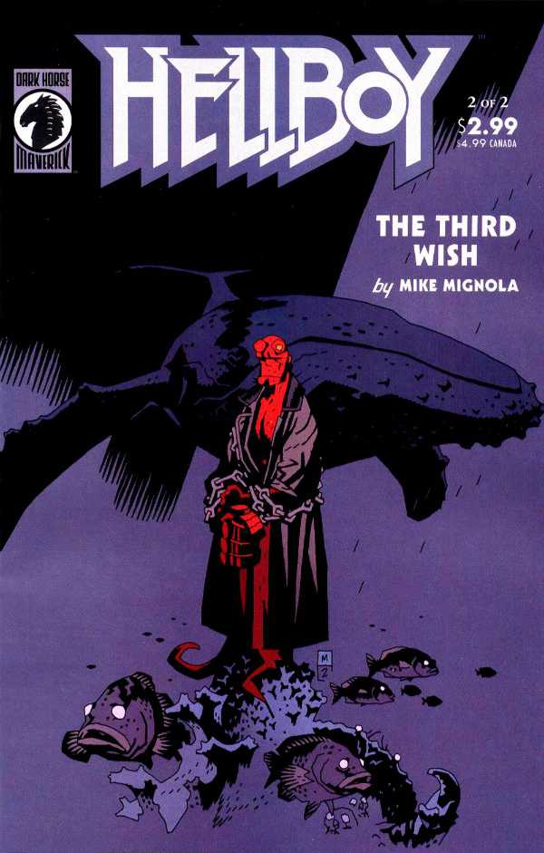 Hellboy: The Third Wish #2, copertina di Mike Mignola