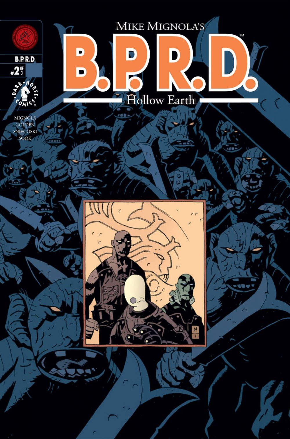 B.P.R.D.: Hollow Earth #2, copertina di Mike Mignola